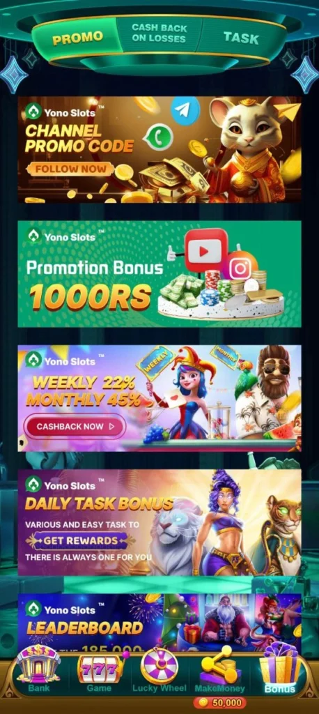 Download Yono Slots APK to play exciting Yono games and earn instant rewards on Android devices.