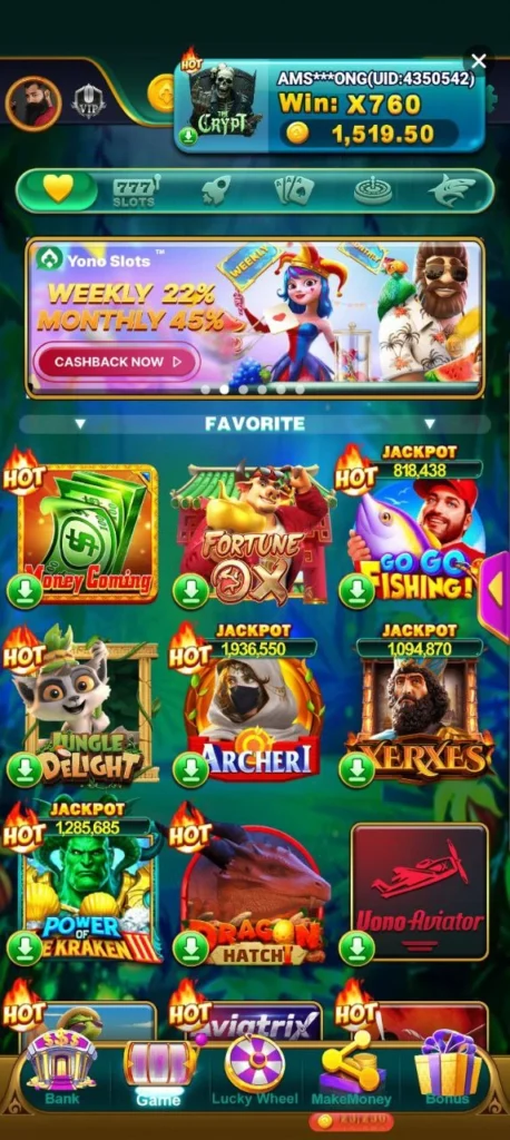 Yono Slots List – Explore the Best Yono Games Collection with Bonus Offers.